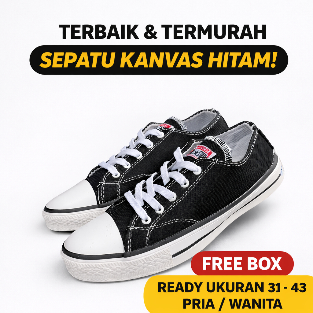 SEPATU CASUAL PRIA | SEPATU SNEAKERS PRIA | SEPATU SEKOLAH WANITA | SEPATU SEKOLAH HITAM | SEPATU SE