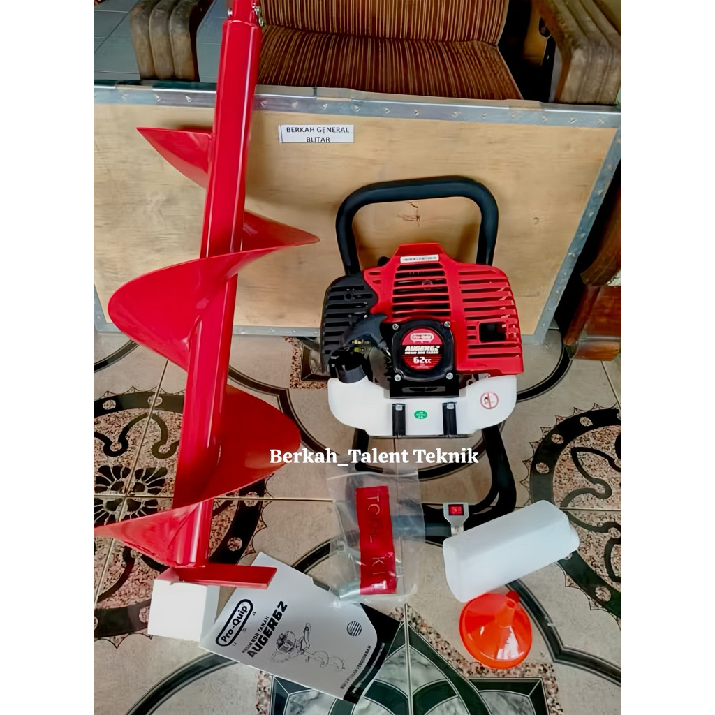 PROQUIP AUGER62 Mesin Bor Tanah Biopori 25Cm Auger Earth AUGER62 Original Pro-Quip