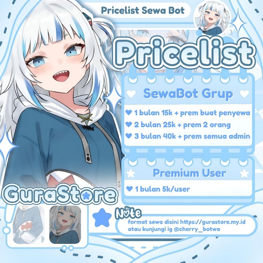 ​[GuraStore] Sewa Bot WhatsApp Grup & Premium User - Fast Response