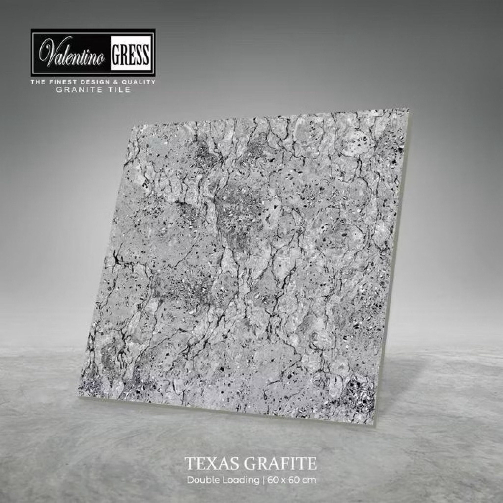 Granit 60x60 Valentino Gress Texas Grafite | Double Loading