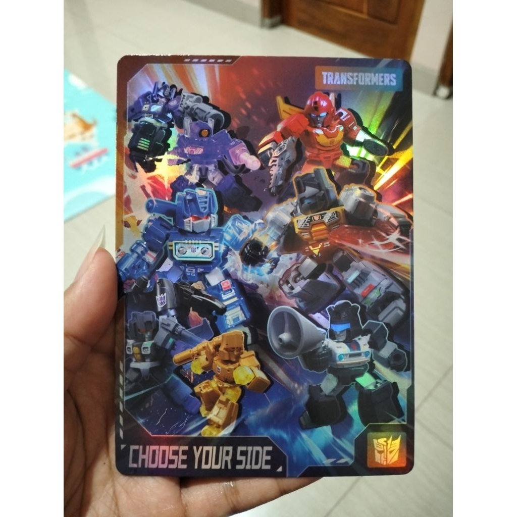 blokees card kartu blokees Transformers choose your side