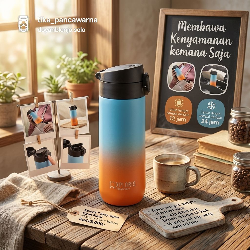 xploris termos easy open flask josua tree termos Tupperware