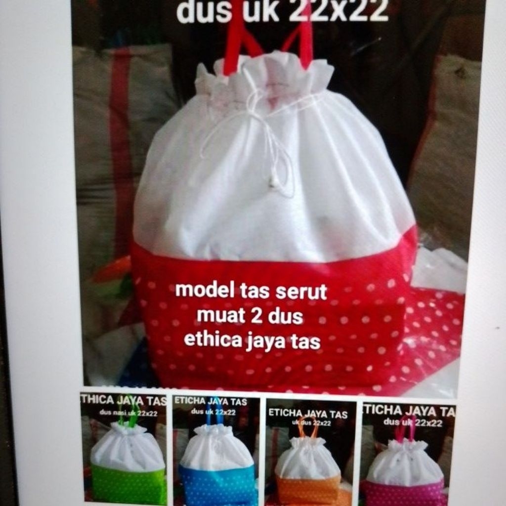 (12 psc) tas hajatan serut polkadot 22
