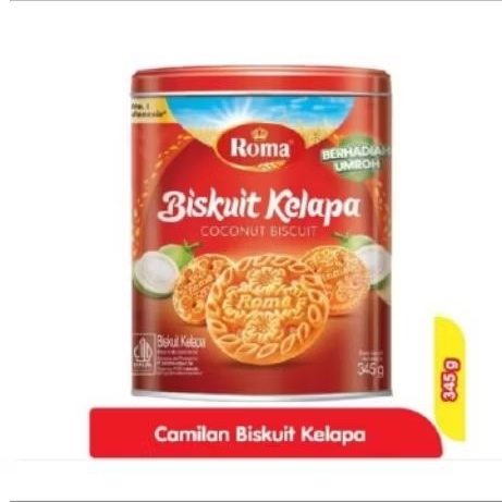 biskuit roma kelapa / roma kaleng 345 gr / kue kaleng roma kelapa