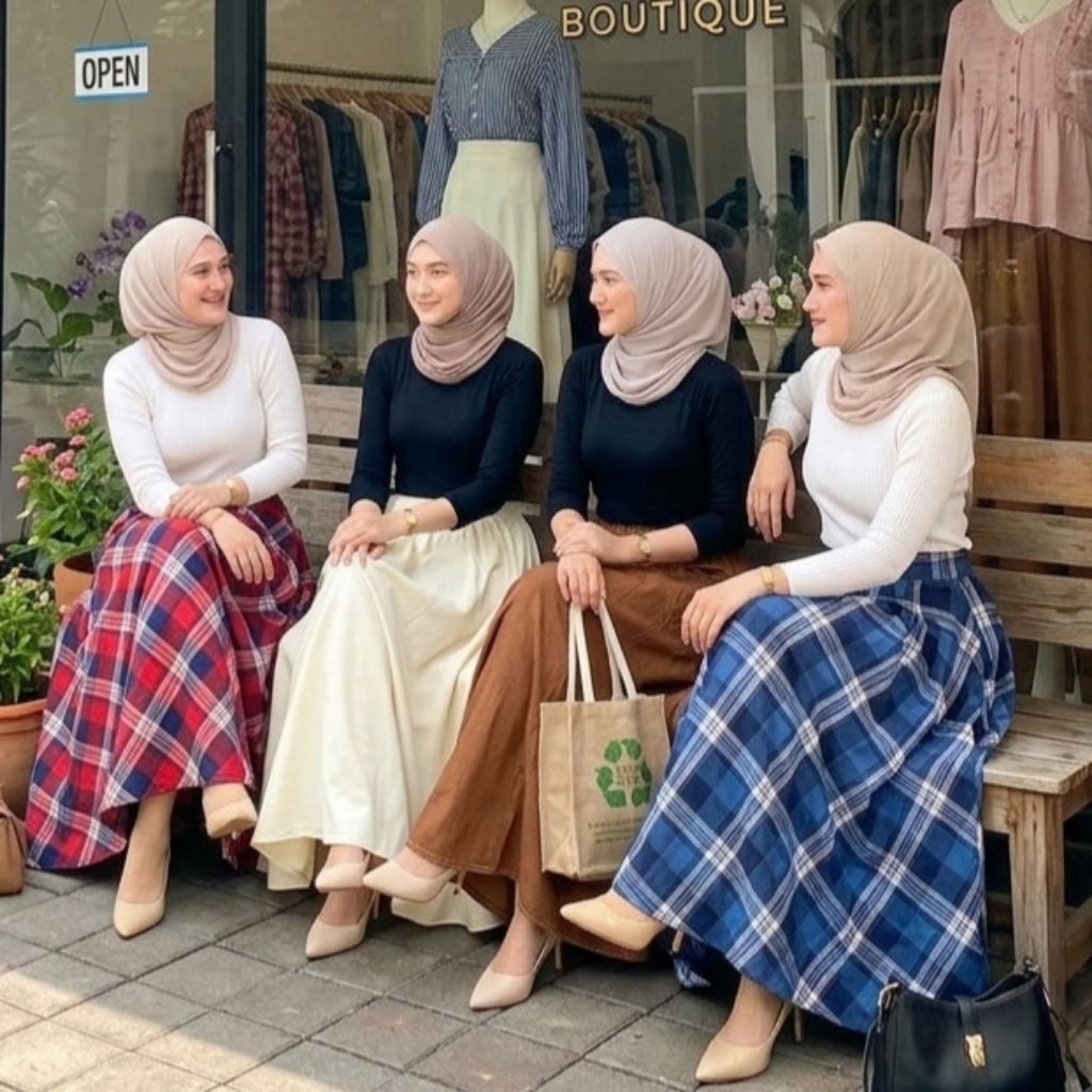 ROK SUPER JUMBO / ROK PAYUNG POLOS / ROK PAYUNG PANJANG