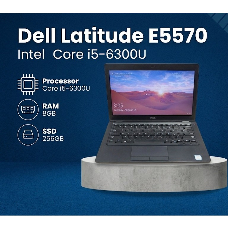 Laptop Dell Latitude E5570 Intel Core i5-6300U Ram 8Gb Ssd 256Gb