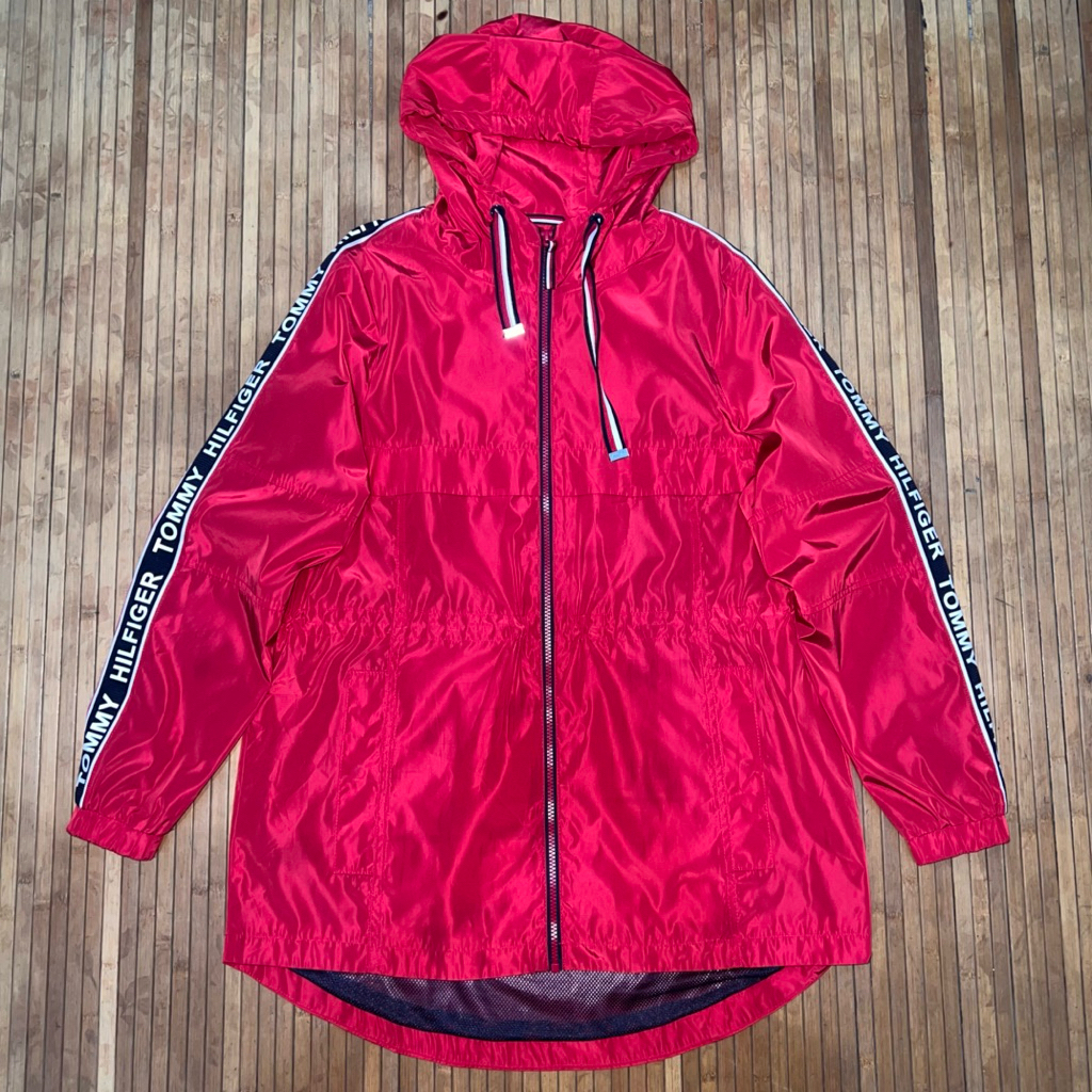 TOMMY HILFIGER ANORAK COLORBLOCK WINDBREAKER TAPED PARKA JACKET & COATS