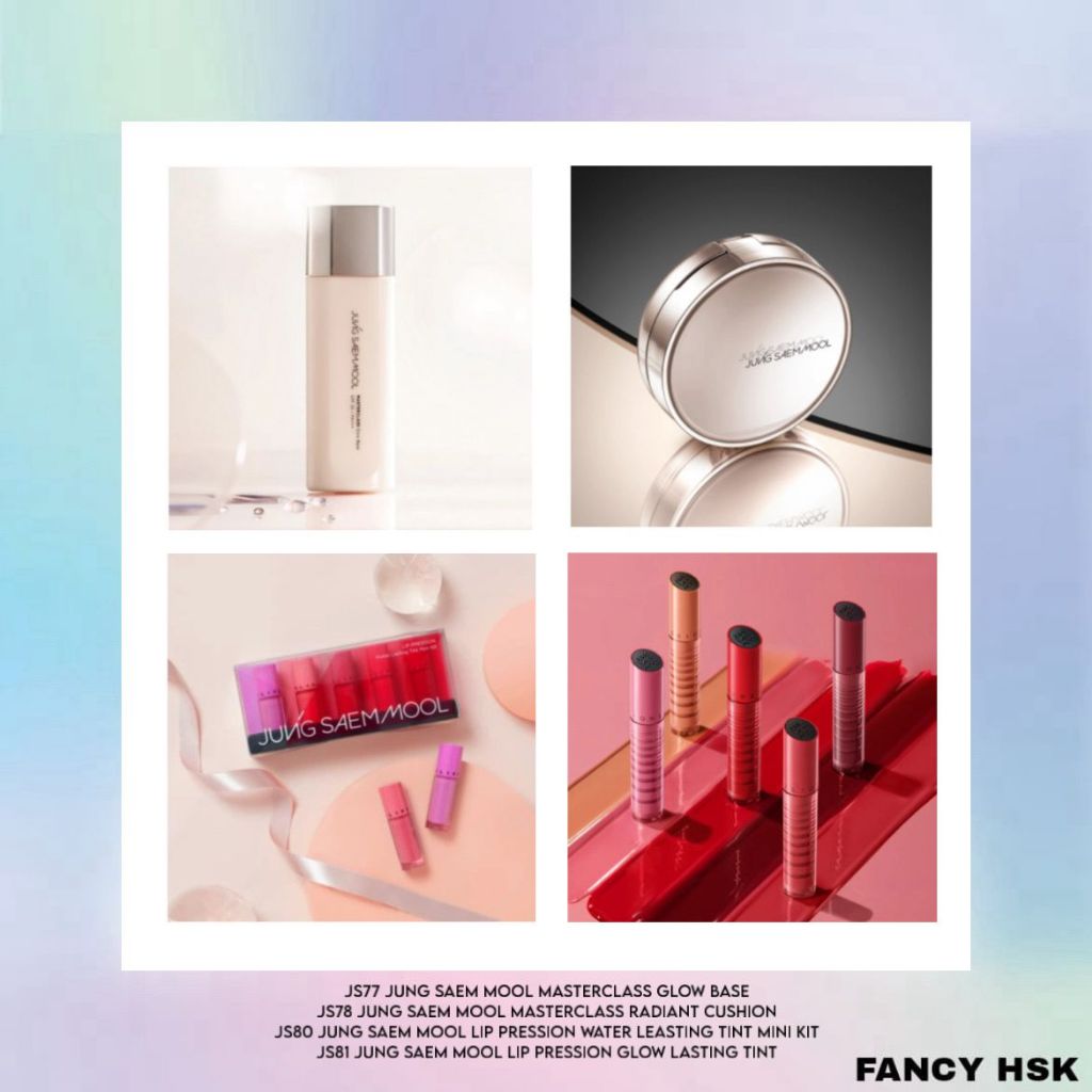 KOREA JUNG SAEM MOOL MASTERCLASS GLOW BASE RADIANT CUSHION LIP PRESSION WATER LEASTING TINT GLOW LAS