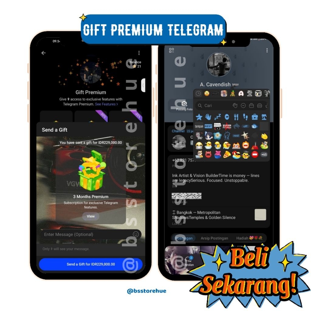 telegram premium via gift 100% legal - TANPA LOGIN