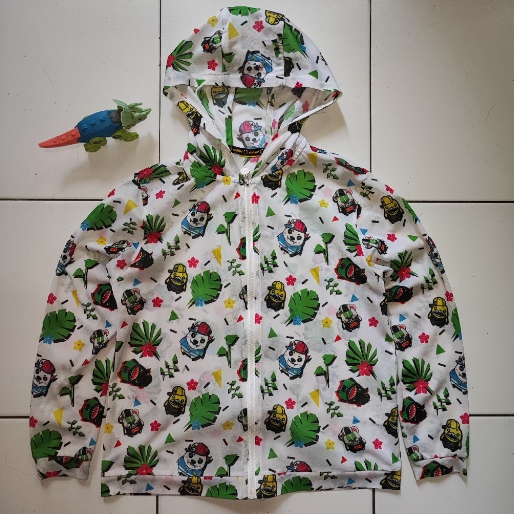 Jaket Running Parasut Lightweight Sporty Anak Laki laki Perempuan ELSTINKO Karakter Full Print Origi