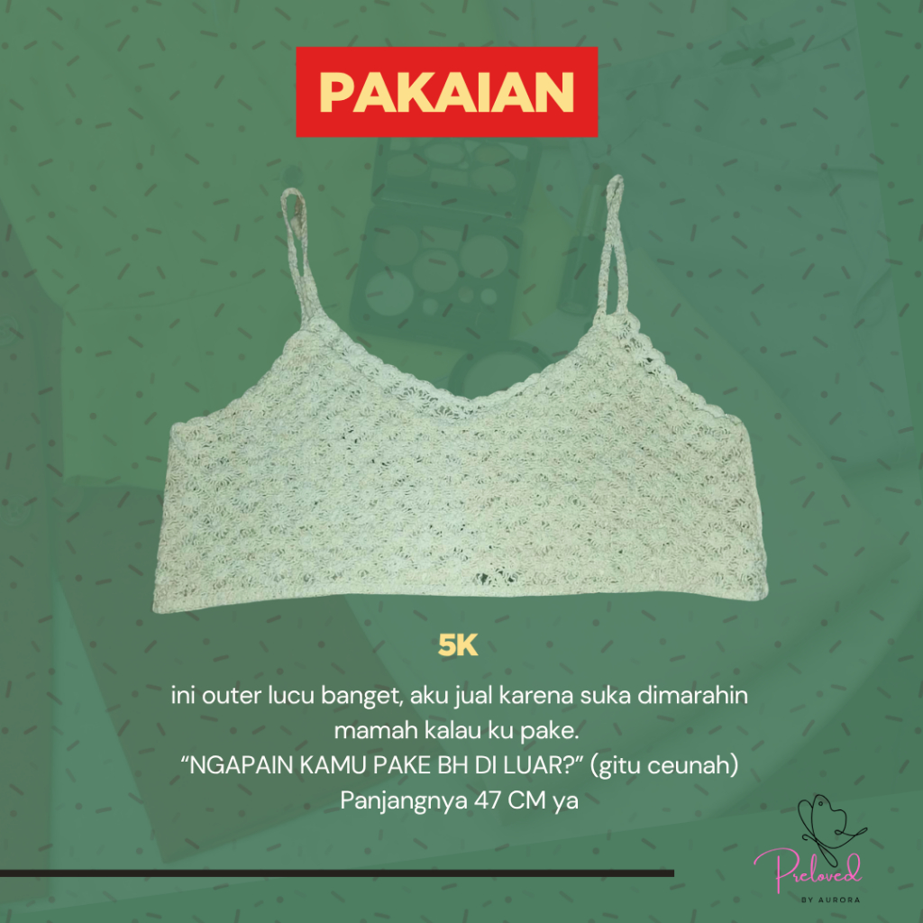 Rompi Crop Renda Rajut Vest Putih Outer Jahit Wanita Kekinian