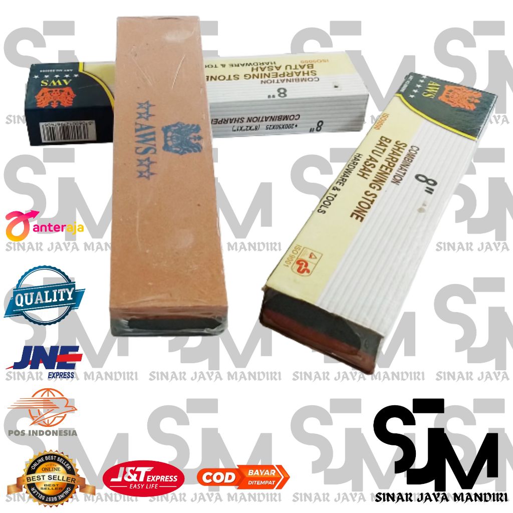 (PROMO) BATU GOSOK ASAH PISAU AWS || UNGKAL ASAH PISAU IMPORT