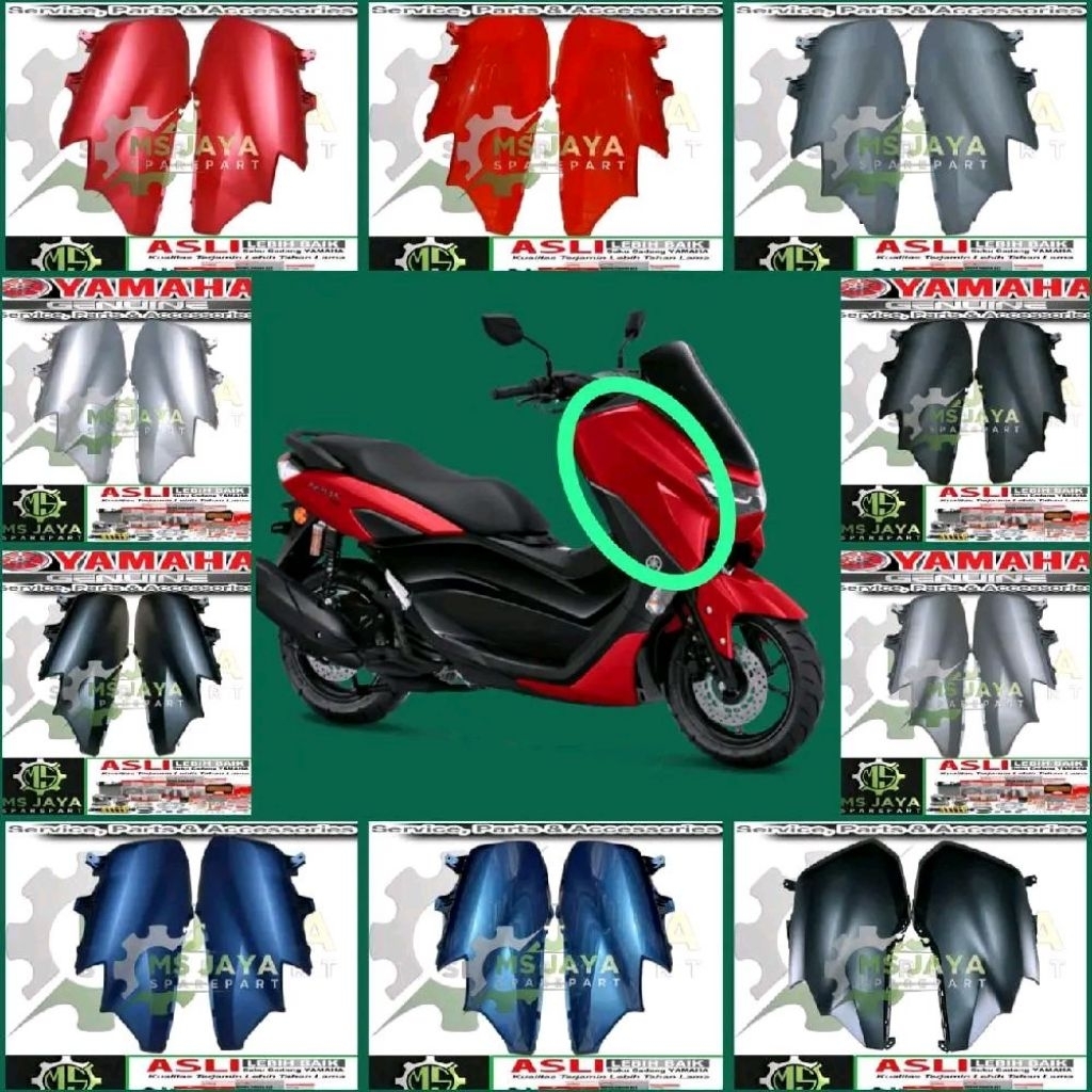 BODY COWLING COVER SAYAP DEPAN ALL NEW NMAX 155 CONNECTED KANAN KIRI ASLI ORIGINAL YAMAHA B6H-F8351-