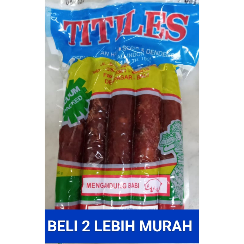 LAPCHIONG / SOSIS BABI MANIS TITILES BALI - 250 gr