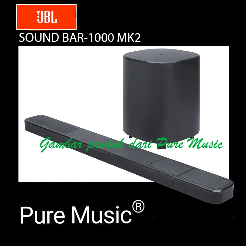 Soundbar JBL Bar1000 MK2 Dolby Atmos Sound Bar 1000 Original MK 2 Garansi Resmi