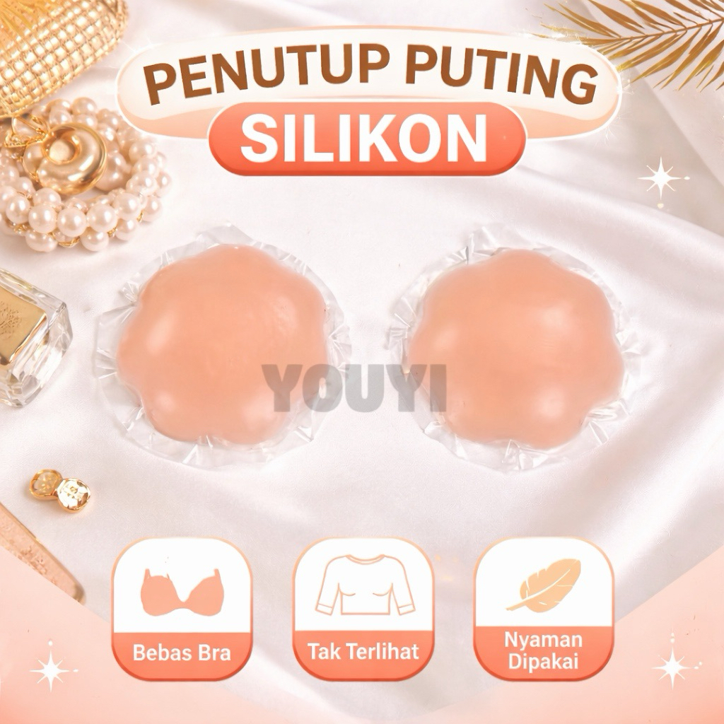 YOUYI • Penutup Puting Wanita – Solusi Anti Tembus & Praktis