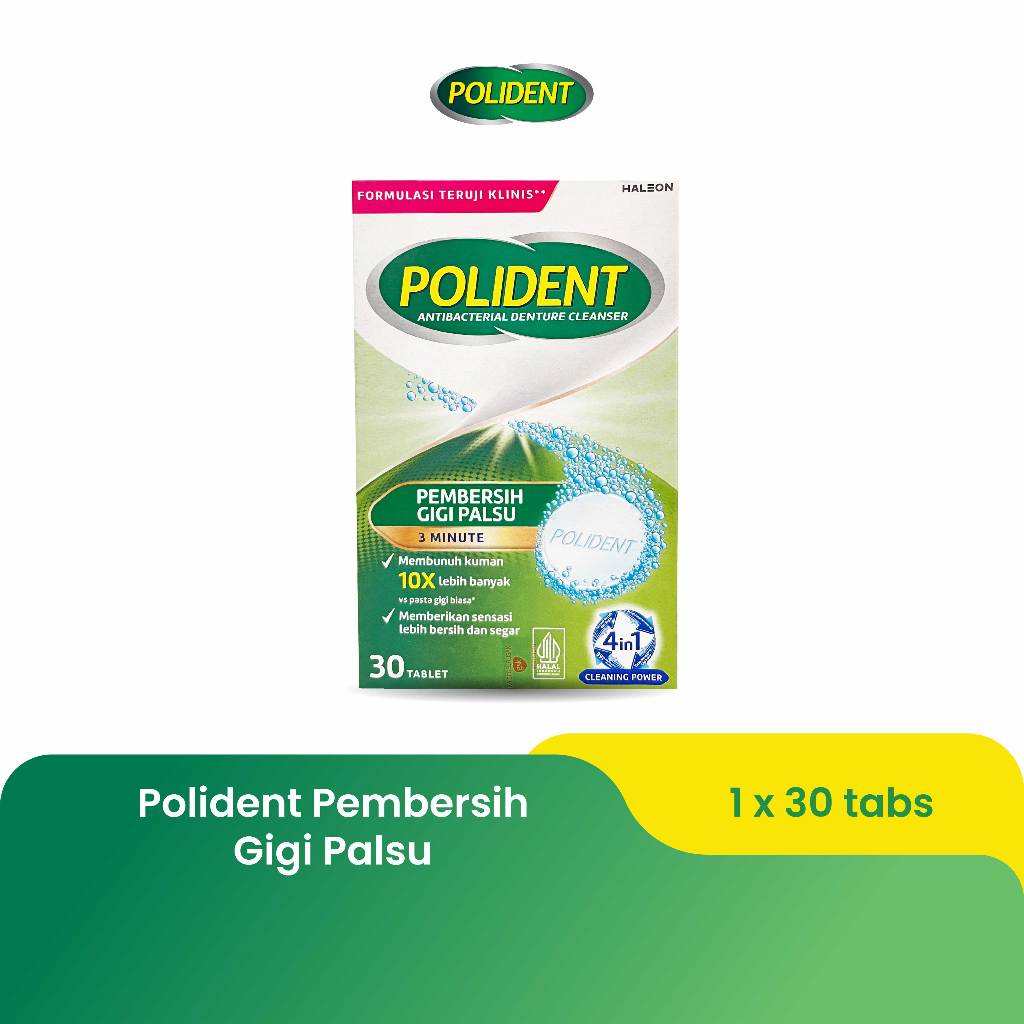 Polident Cleanser 3 Minute Denture Cleanser 30 tabs