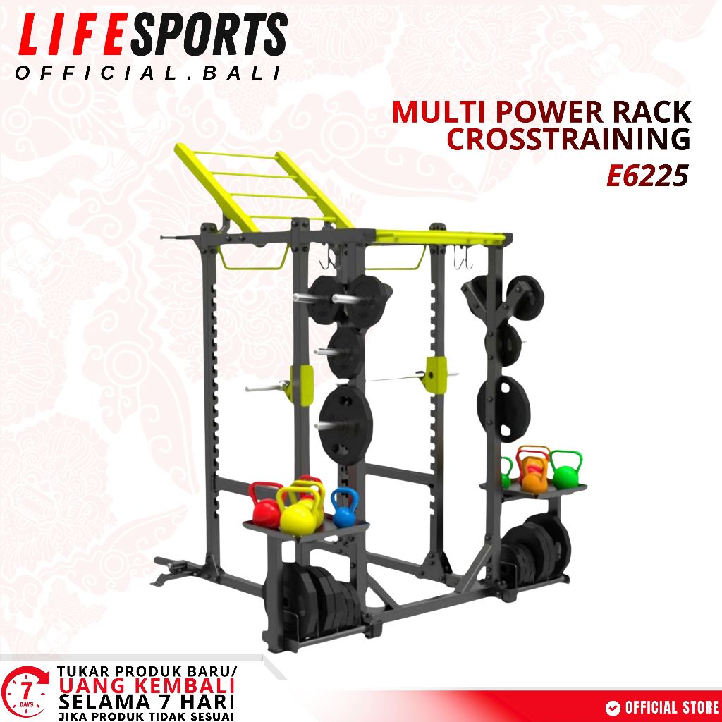 LIFESPORTS - NEW Fitness Gym Multi Power Rack Crosstraining Machine DHZ Series E6225