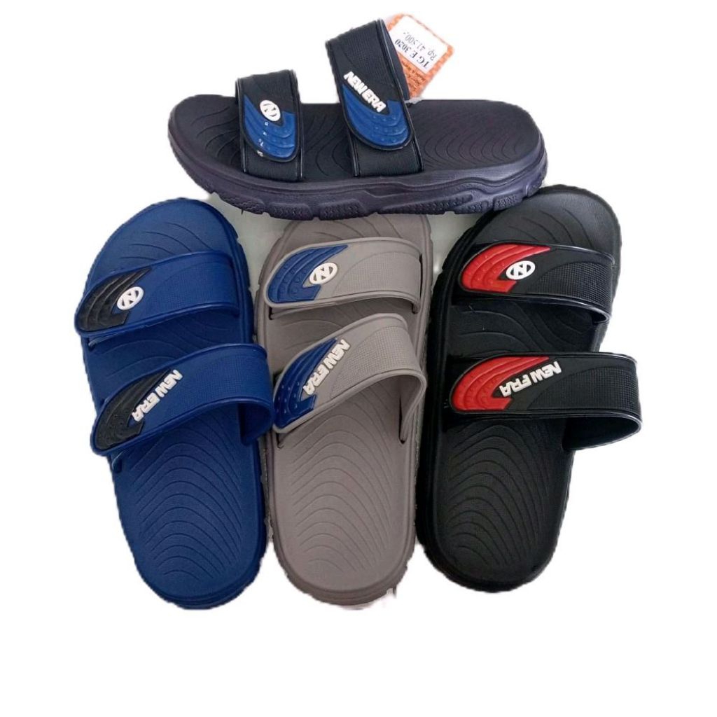 Sandal anak cowok tanggung double selop dari New Era