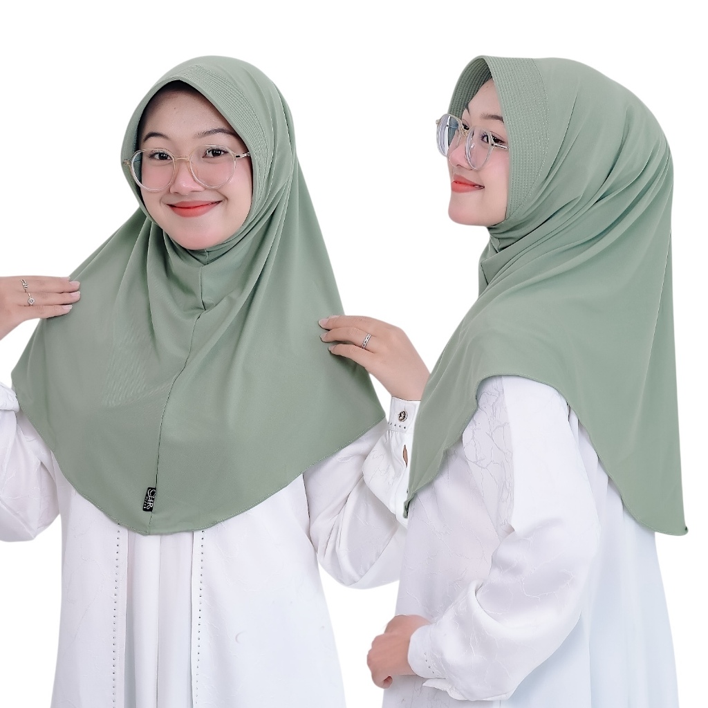 Hijab Bergo Sport CHR Size S Kerudung Bergo Polos CHR Bahan Jersey Super