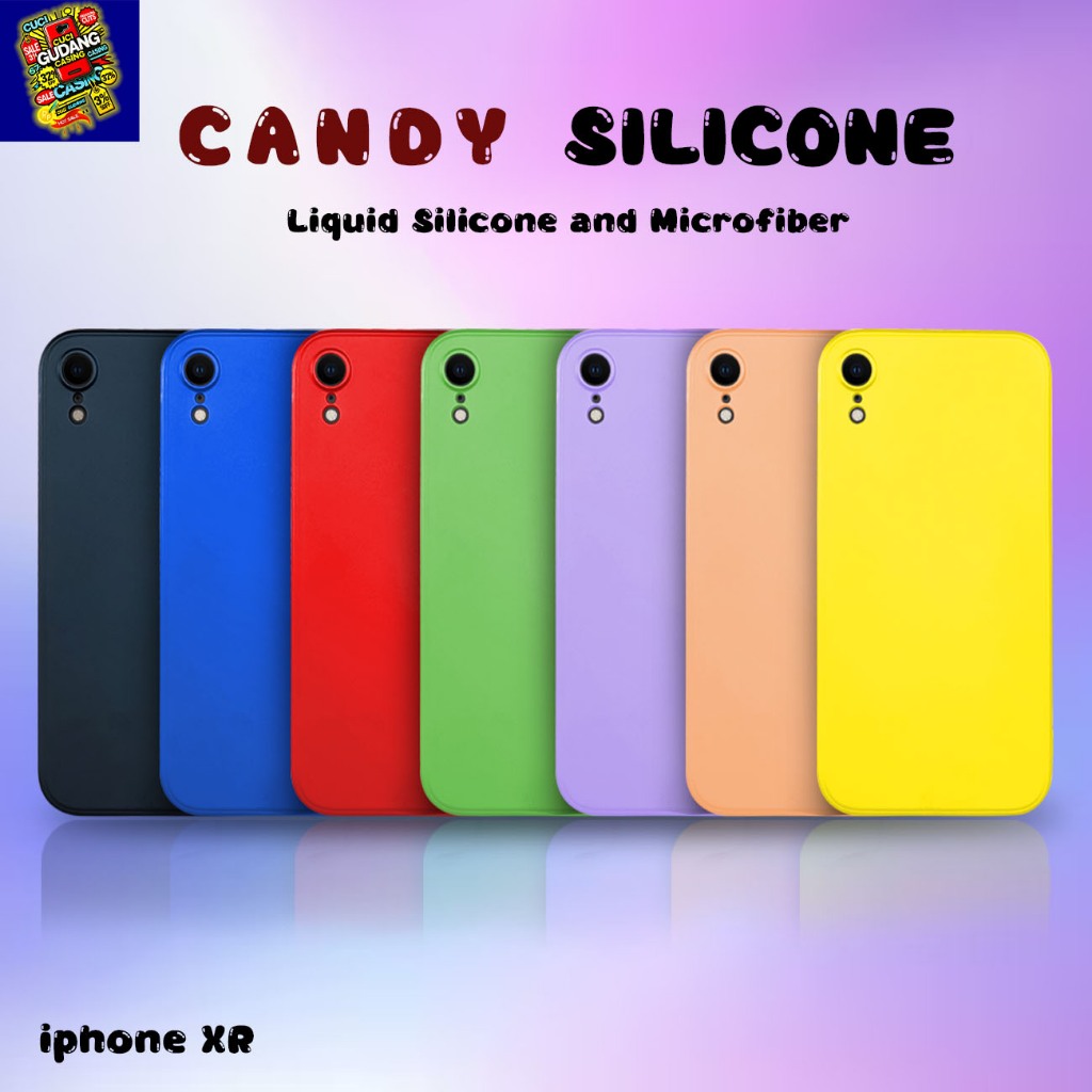 Iphone Xr Candy Case Softcase MICROFIBER Casing Kesing