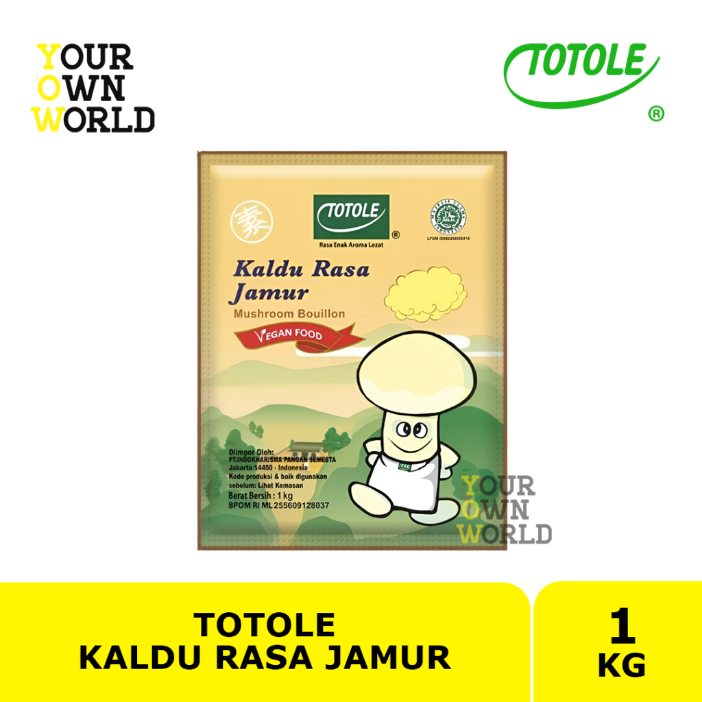 TOTOLE Kaldu Jamur 1 kg | TOTOLE Kaldu Rasa Jamur 1kg | TOTOLE Mushroom Bouillon 1 kg