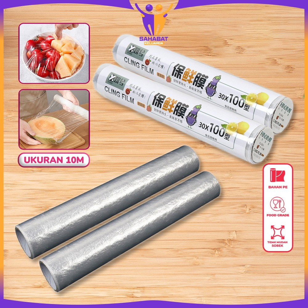 EC Plastik Wrapping Roll 30CM x 10METER Buah dan Sayur Transparan Multifungsi Food Grade / Bungkus P