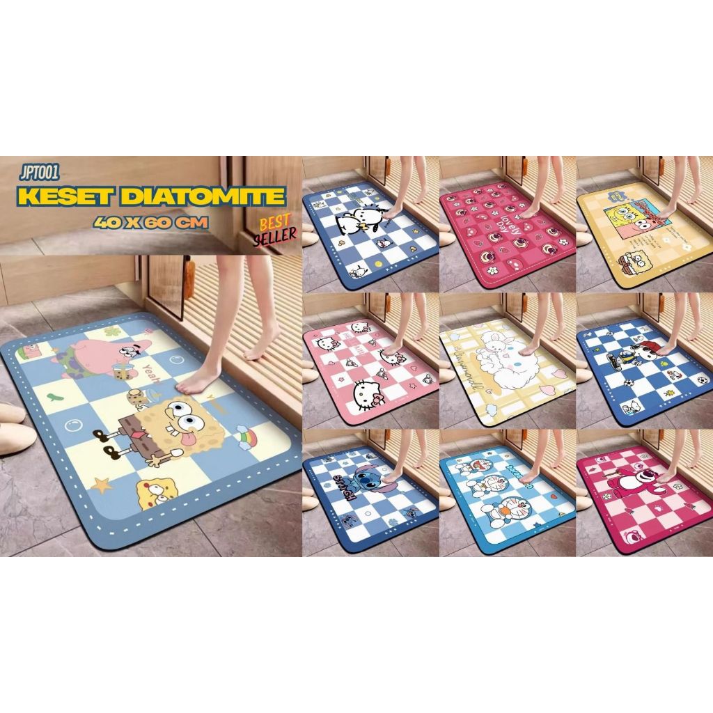 Keset Diatomite Keset kaki Anti Slip