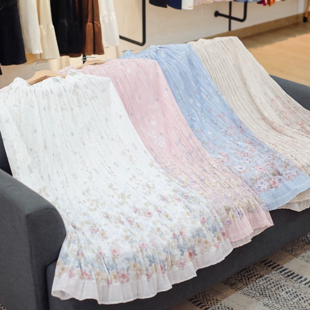 Haditsya Rok Motif Alyn Pleats Skirt
