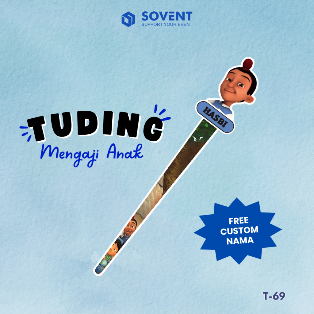 TUDING NGAJI JARJIT UPIN IPIN T69 | TUDING NGAJI READY STOCK | PENUNJUK IQRO ANAK