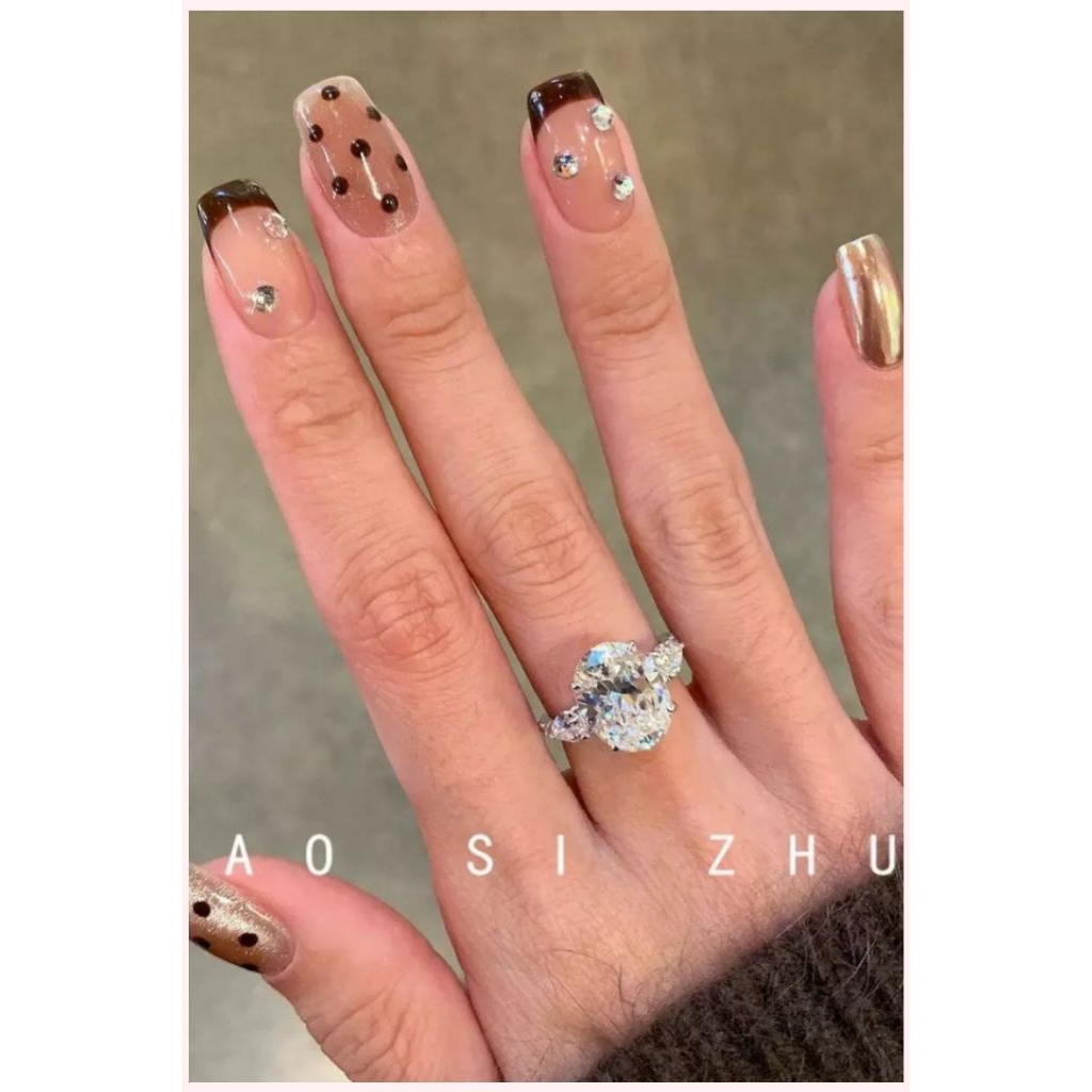 Cincin telur moissanite import Hongkong
