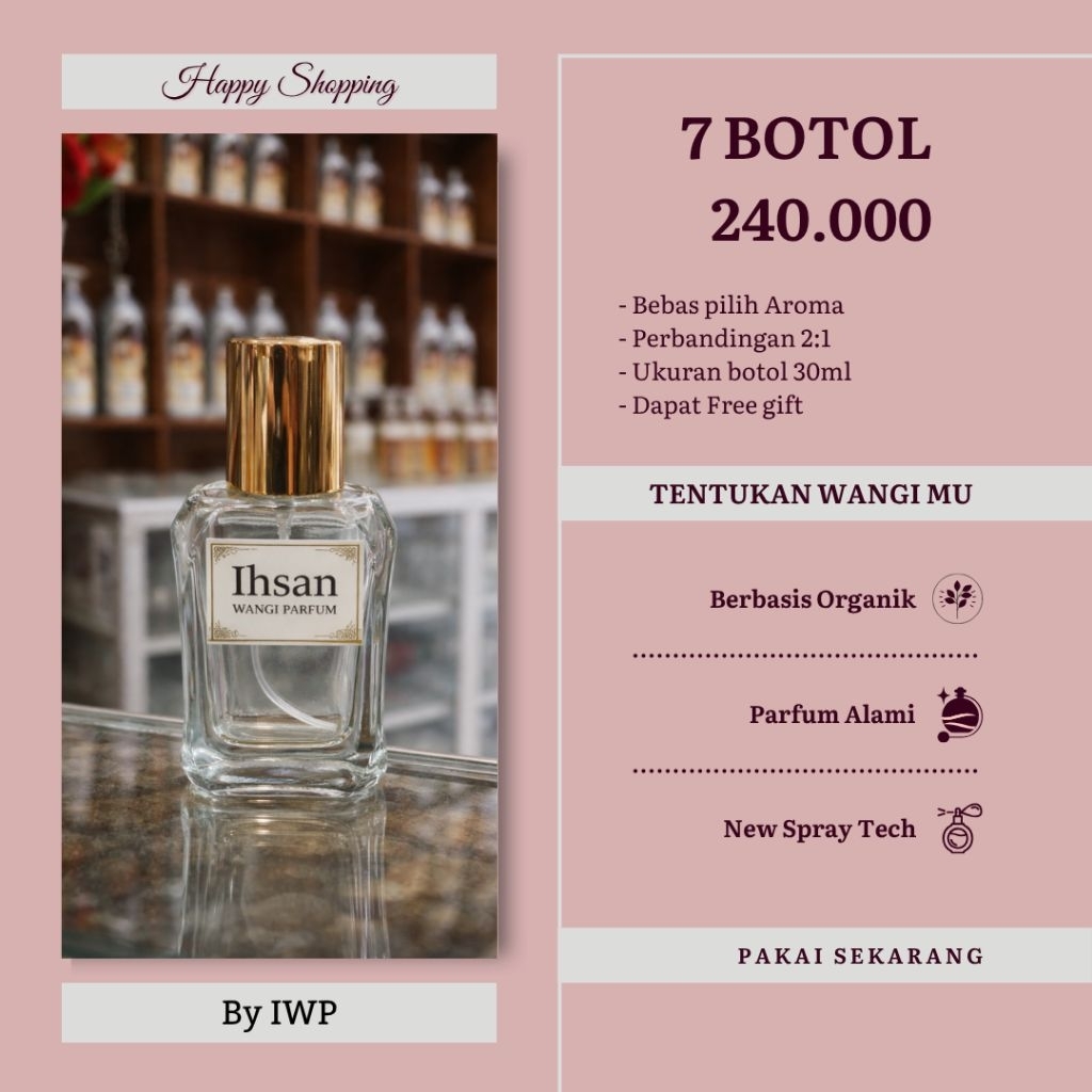 Paket Usaha parfum 30ml_parfum by iwp_parfum recomended_parfum ihsan wangi parfum_parfum unisex_parf