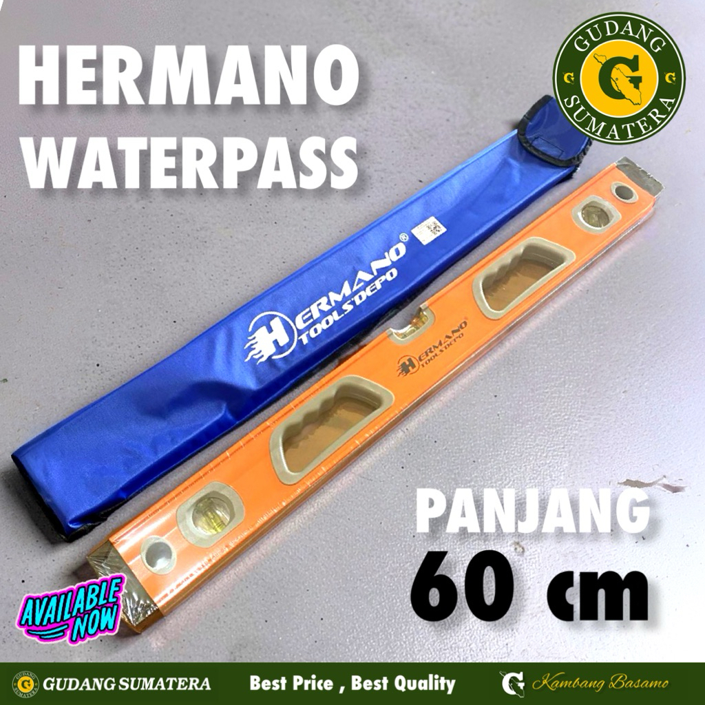 Waterpass Tukang / Waterpass Hermano 60 cm / Rol Waterpass Tukang