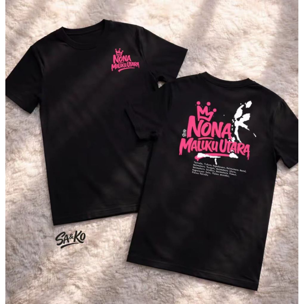 Kaos Nona Maluku Utara Kaos Distro Viral Ternyaman Kaos Unisex Viral