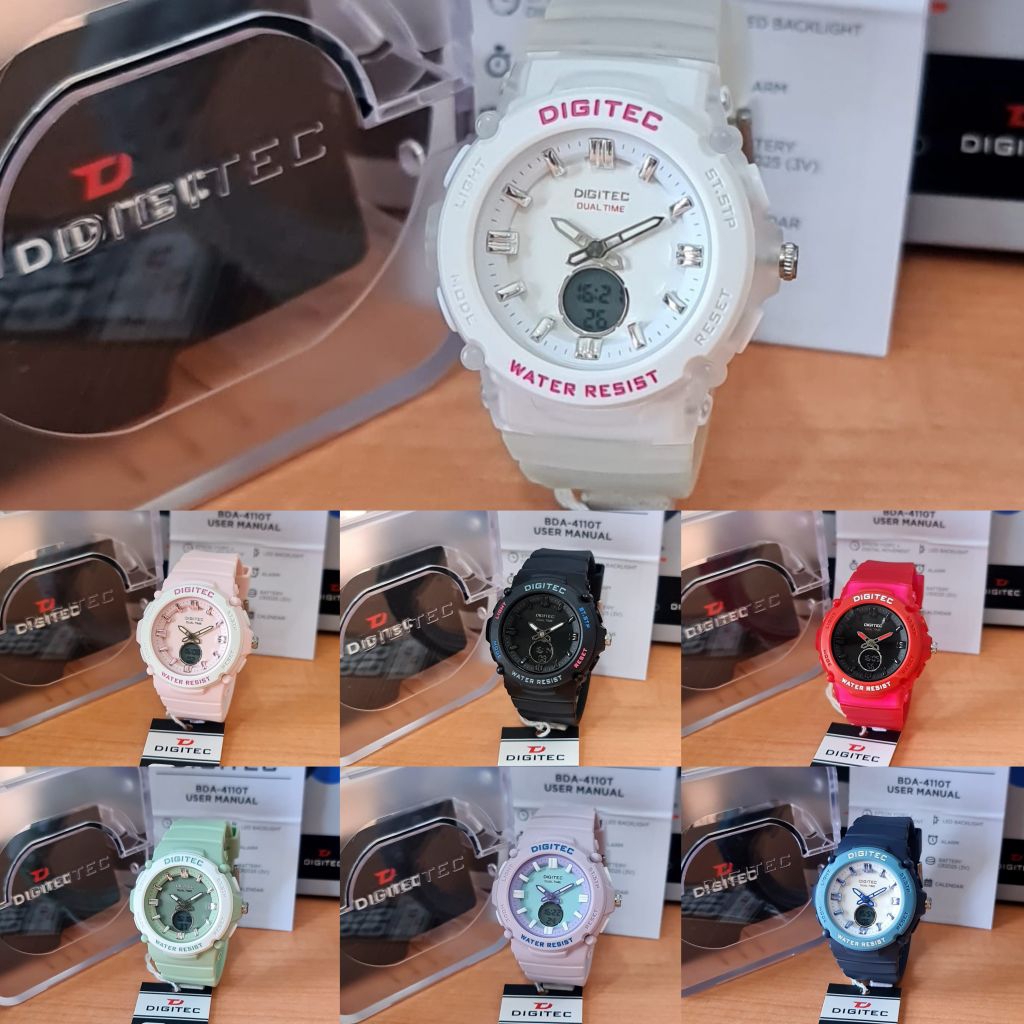 JAM TANGAN PRIA DIGITEC ORIGINAL TAHAN AIR  DUAL TIME