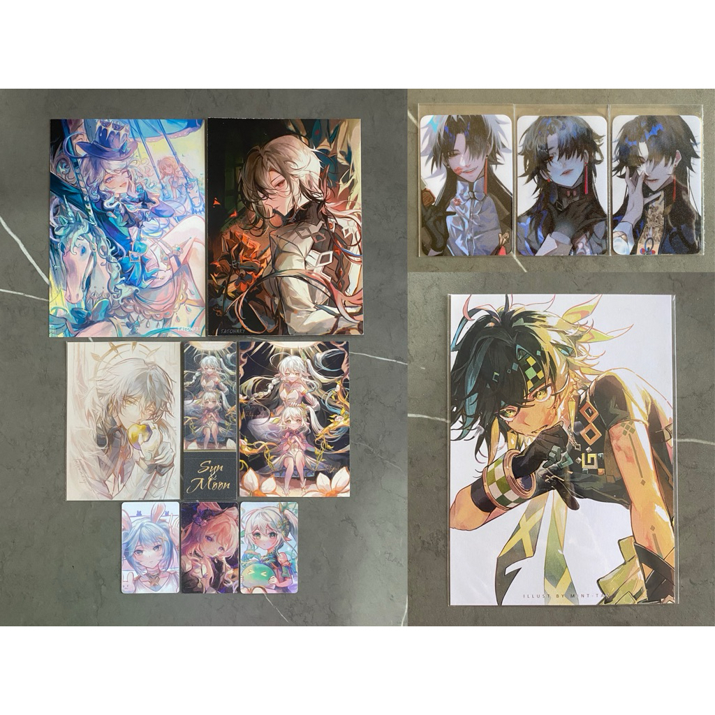 Genshin Impact Honkai: Star Rail HSR Fanmerch Fanmade Artprint Postcard Photocard Bookmark