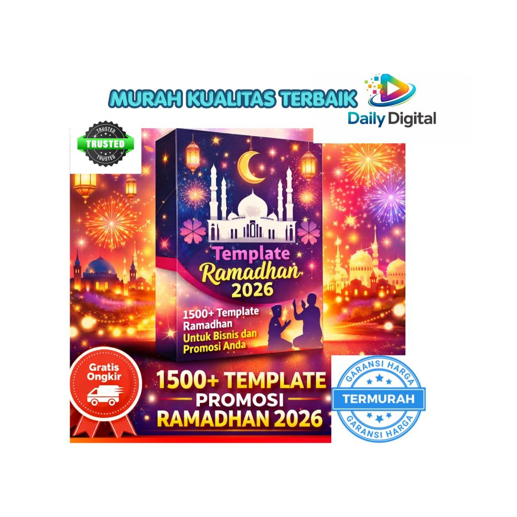 1500+ TEMPLATE POWERPOINT PPT PROMOSI BERTEMA RAMADHAN / MUSLIM / HIJAB / IDUL FITRI TERBARU