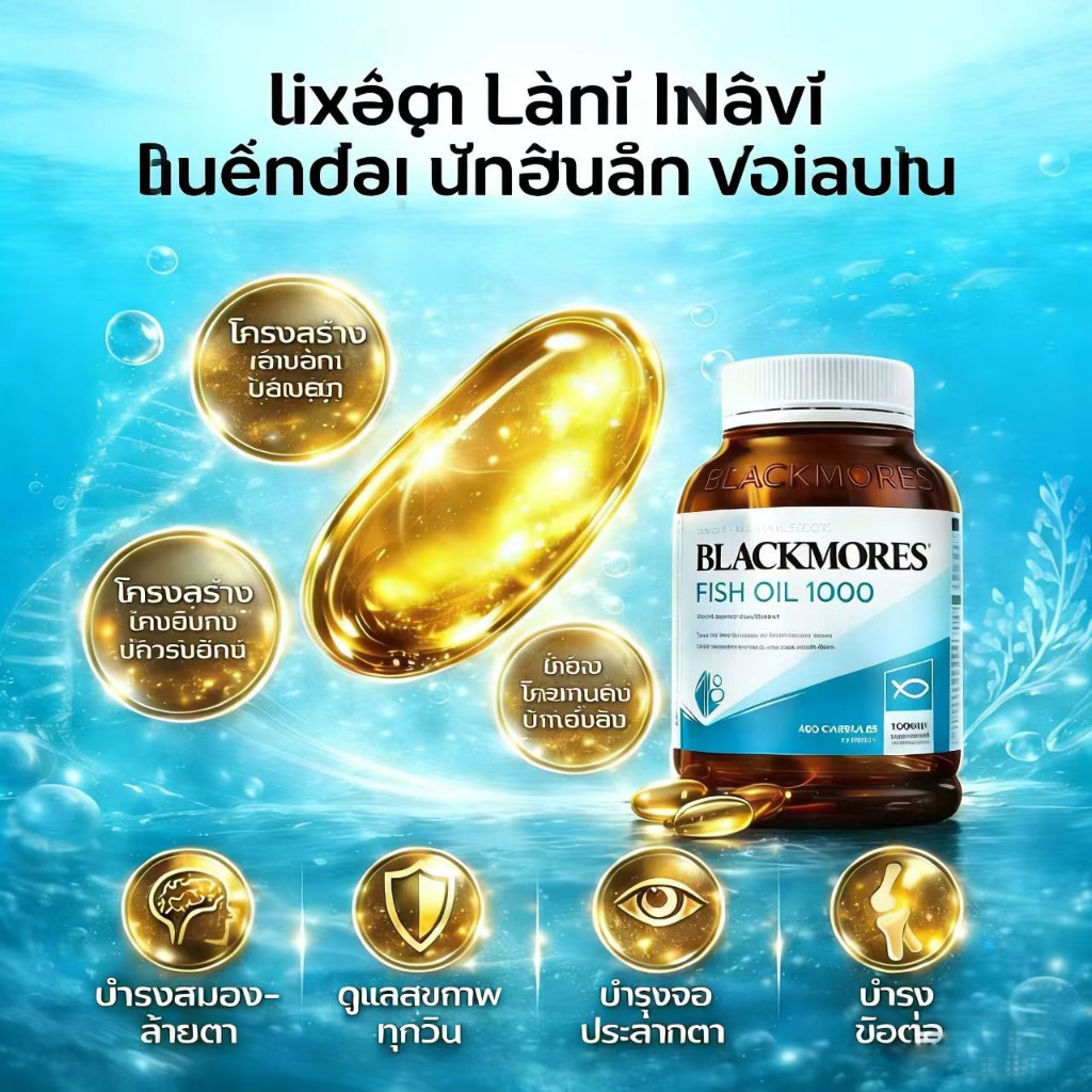 Minyak Ikan Blackmores bermanfaat untuk memperbaiki penglihatan, membersihkan lemak darah, mencegah 