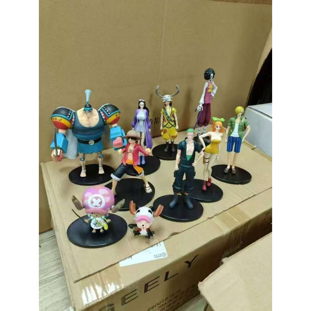 Action Figure One Piece Kru Mugiwara Elbaf Arc Luffy Sanji Zoro Nami Robin Franky Usop Brook Chopper