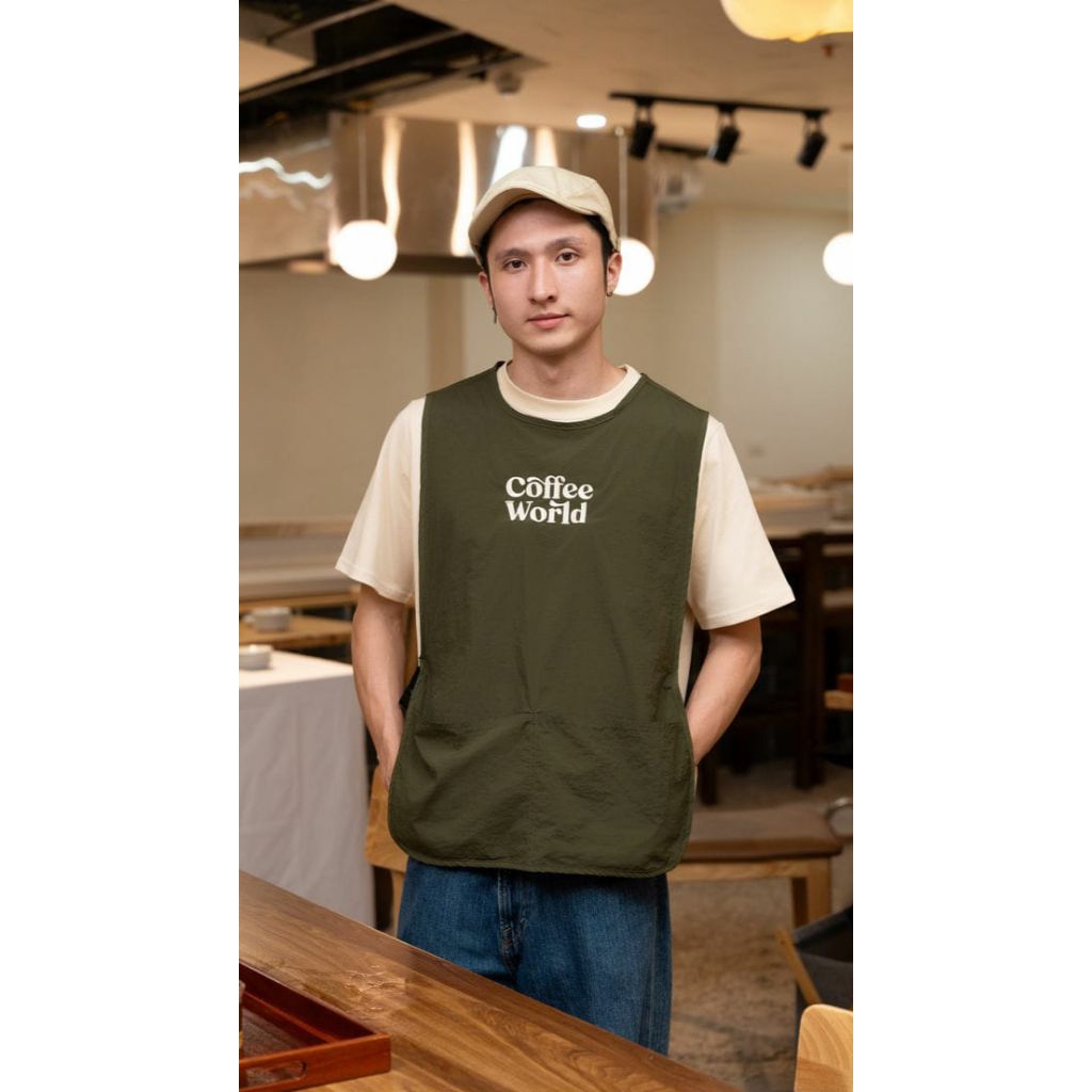 Rompi Barista Cafe Premium Vest Apron Barista Rompi Kerja Professional - JOYNCO KITCHEN