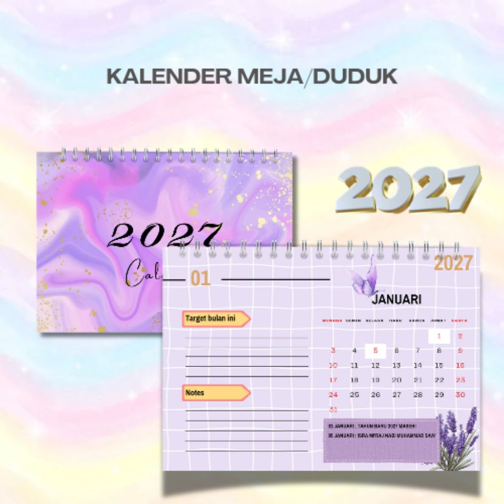 KALENDER MEJA/KALENDER DUDUK/2027