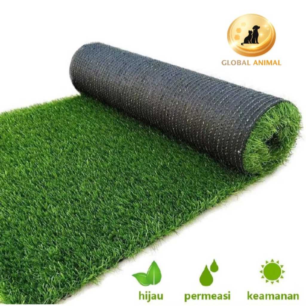 RUMPUT SINTETIS SWISS PREMIUM TEBAL 3CM UK 200X100 rumput palsu karpet rumput jepang 1x2 dekorasi ta