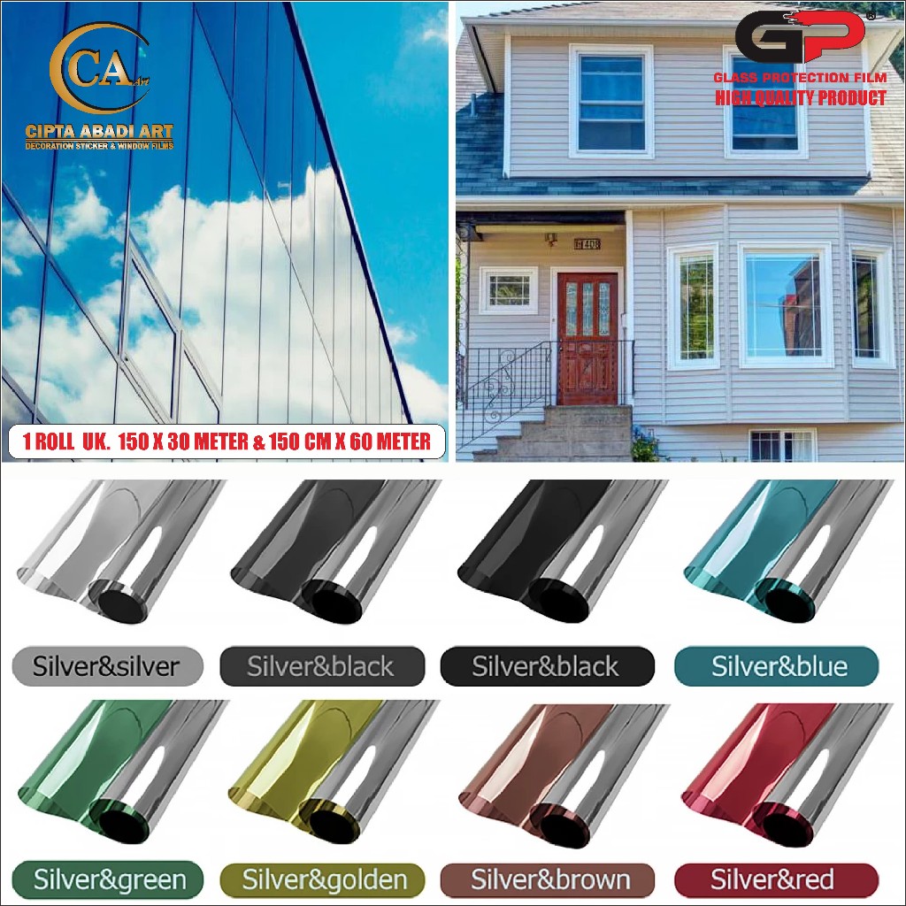 STIKER KACA FILM ONE WAY 1 ROLL Uk. 150cm x 30 Meter