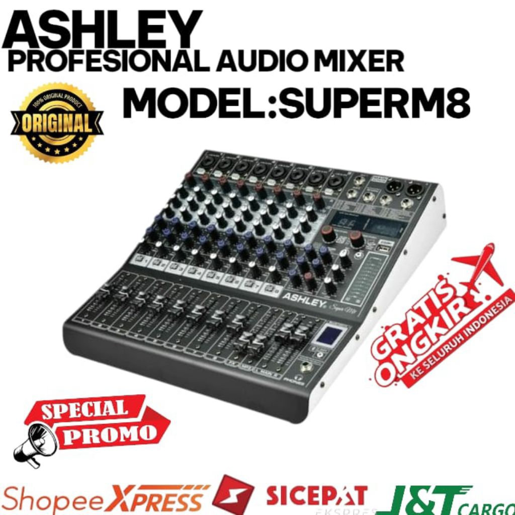 Mixer Audio Ashley Super M8 super m8 Ashley original