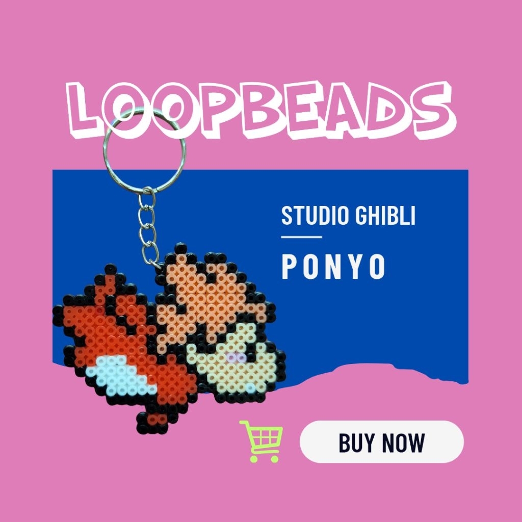LoopBeads gantungan kunci ponyo ghibli