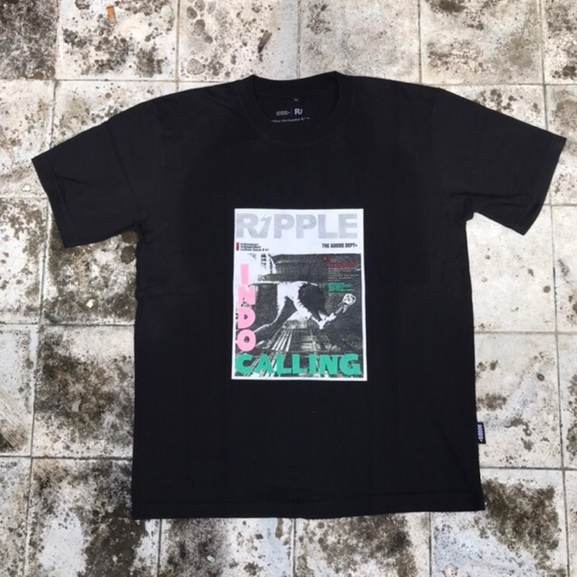 Kaos Ripple X The Goods Dept Indo Calling Indonesian independent Culture Issue #41  Size S (72x52)