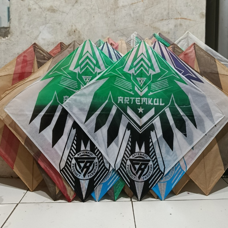 Layangan Sukoi standar Pasuruan Arku Rapih Isi 100 Pcs
