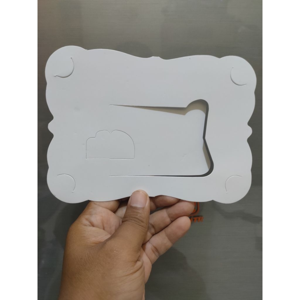 frame photobooth polos putih 4R bahan 310gsm