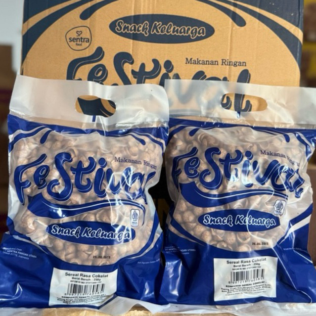 Festival Snack Sereal coklat 200gr - Renyah, manis, Cocok untuk Camilan