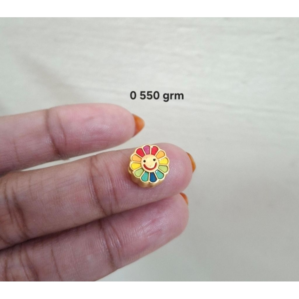Cincin emas 24k bunga matahari